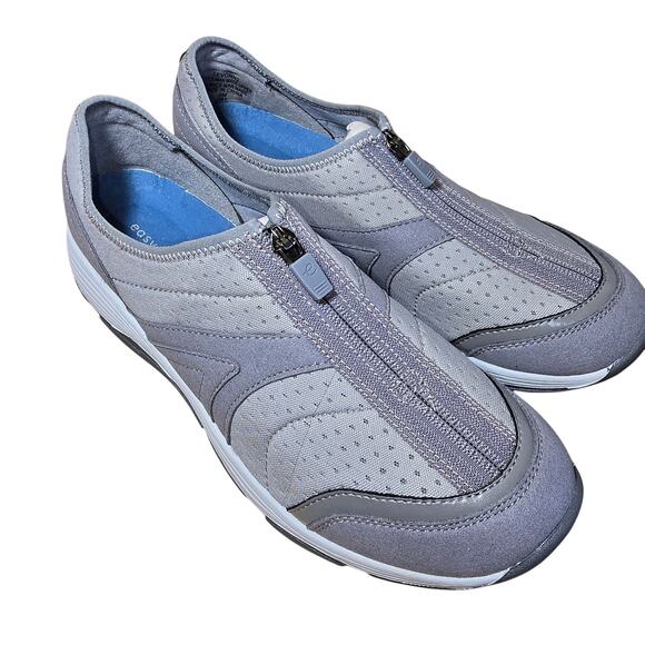 Brand New Easy Spirit Se Vonn2 Walking Sneakers Slip On Top Zip Gray Womens 9 M - Picture 2 of 8